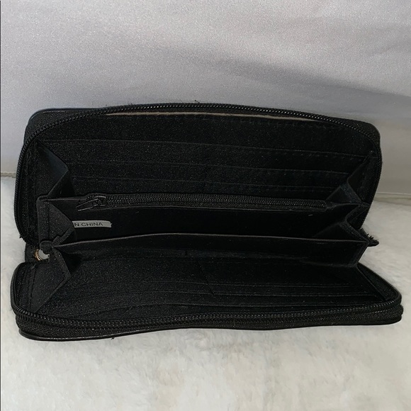 Black Faux Leather Wallet - Picture 4 of 5